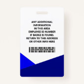 ID Card Identification Badge (Achterkant)