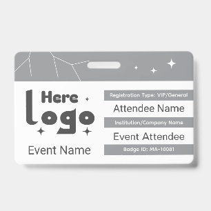 ID de badge de gala VIP personnalisé