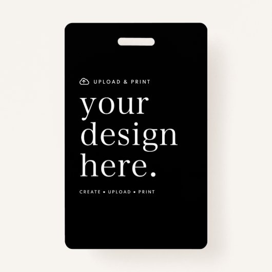 ID de badge de votre conception téléchargé (Devant)