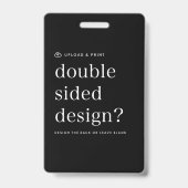 ID de badge Votre design Télécharger (Arrière)