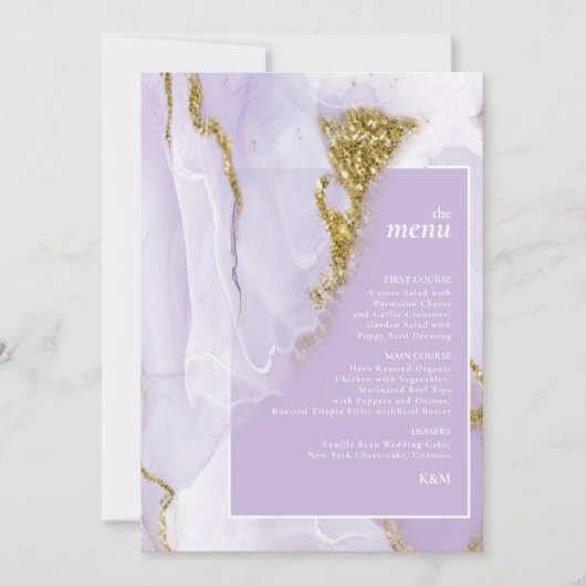 ID de menu Abstrait Lavande d'encre Lux990 (Devant)