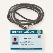 ID d'entreprise et badge de nom (Devant avec lanière)