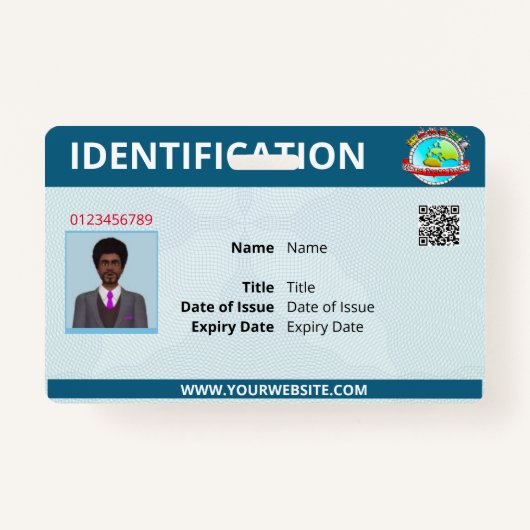 ID d'entreprise et badge de nom (Devant)