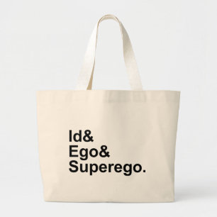 ID Ego Superego   Drie delen van de Psyche Grote Tote Bag