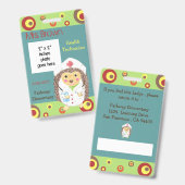 ID-foto van elementaire schooltechnicus Badge (Voor- en achterkant)