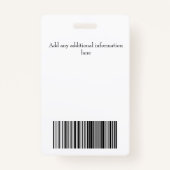 ID Fotobeveiliging medewerker Badge (Achterkant)