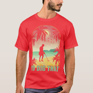 ID graven die metaaldetector grappige metaaldetect T-shirt