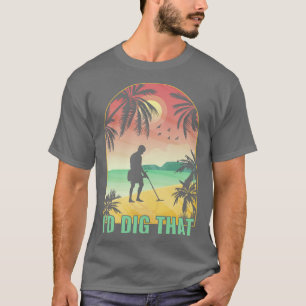ID graven die metaaldetector grappige metaaldetect T-shirt