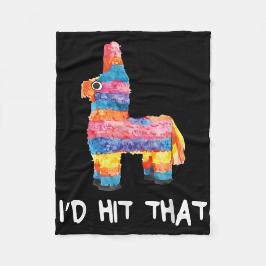 ID hit dat Pinata Shirt Mannen Vrouwen Kinder Cinc Fleece Deken (Voorkant)