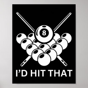 ID hit that - 8-ball pool biljart grappige woordsp Poster