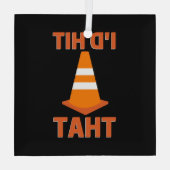 I'd hit that funny autocross with traffic cone glas ornament (Achterkant)