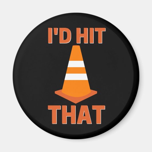 I'd hit that funny autocross with traffic cone magneet (Voorkant)