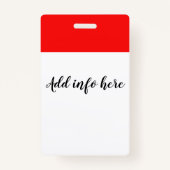 ID-ID-kaart docent docent Badge (Achterkant)