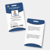 ID Identificatiekaart Bar Code Foto Werknemer Badge (Voor- en achterkant)
