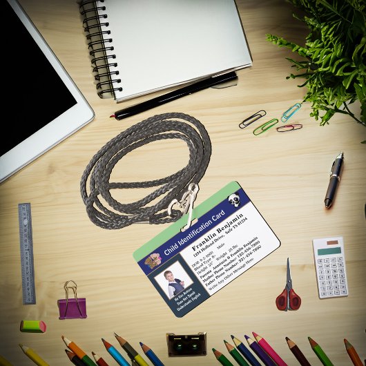 ID-identificatiekaarten Kinder onderliggend kind A Badge