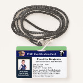 ID-identificatiekaarten Kinder onderliggend kind A Badge (Voorkant met draagriem)