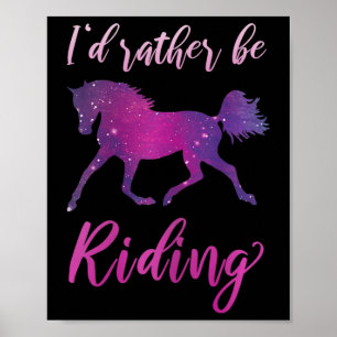 ID in plaats van Riding Horseback Riding Poster
