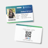 ID-kaart Badge Moderne Zakelijke Student Foto (Voor- en achterkant)