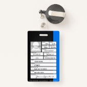 ID-kaart werknemer Badge (Achterkant met intrekbare)