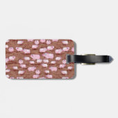 ID-labels ~ Roze Biggetjes Bagagelabel (Achterkant horizontaal)