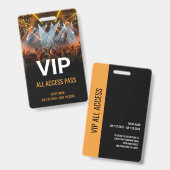 ID Music Festival VIP All Access Pass-evenement Badge (Front & Back)