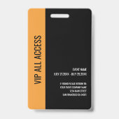 ID Music Festival VIP All Access Pass-evenement Badge (Back)