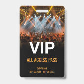 ID Music Festival VIP All Access Pass-evenement Badge (Front)