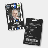 ID politie-officier Aangepaste foto-Logo Badge (Front & Back)