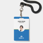 ID Professionele bedrijfsmedewerker Badge (Voorkant met koord)