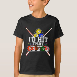 ID raakte die pool speler biljart snooker 8 bal g T-shirt