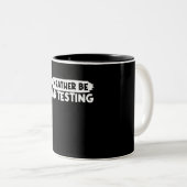 I'd Rather be A/B Testing Programmer IT Jobs Tweekleurige Koffiemok (Voorkant rechts)