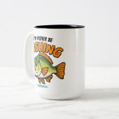 I'd Rather Be Fishing Tweekleurige Koffiemok (Voorkant links)