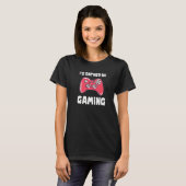 I'd Rather Be Gaming Video Game Player Quote Graph T-shirt (Voorkant volledig)
