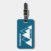 I'd Rather Be In Brighton Utah Mountain Bagagelabel (Voorkant verticaal)