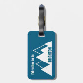 I'd Rather Be In Brighton Utah Mountain Bagagelabel (Achterkant verticaal)