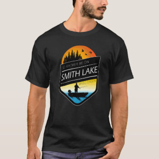 I'd Rather Be On Smith Lake Wisconsin Fishing T-shirt