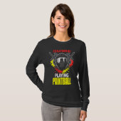 I'd Rather Be Playing Paintball  paintball T-shirt (Voorkant volledig)