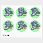I'd Rather Be Running - Sneakers Ronde Sticker (Vel)