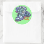 I'd Rather Be Running - Sneakers Ronde Sticker (Tas)