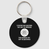 I'd Rather Have Questions That Can't Be Answered T Sleutelhanger (Voorkant)