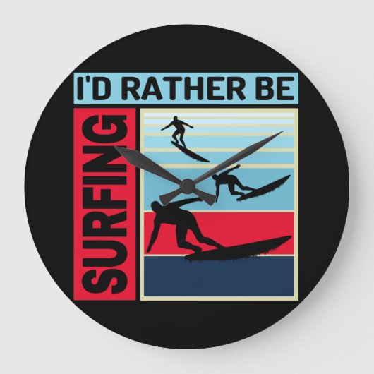 ID RATHER IS SURFING GROTE KLOK (Voorkant)
