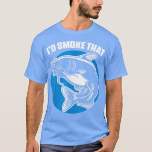 ID rook dat grappige vis Vist voor een roker C T-shirt
