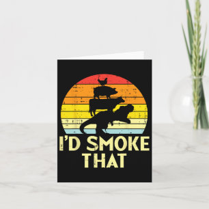 ID Rook dat kippendraf Trex Retro Dinosau Kaart