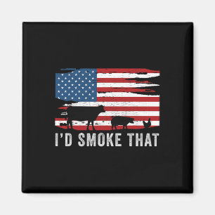 ID Rook die barbecue 1 Magneet