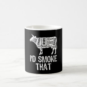 ID Rook die Koe BBQ roken barbecue Koffiemok