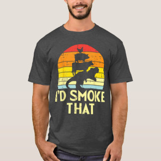 Id Rookhoed Kip Varkensvlees Beefre Retro Dinosaur T-shirt