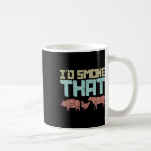 Id Smoke Pork Kippenvlees Grappig BBQ Barbecue mei Koffiemok