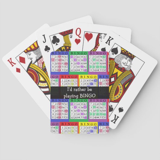 ID Speel liever BINGO-speelkaarten Pokerkaarten (Achterkant)