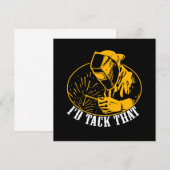 ID Tack dat Welder Welder Welding Kaart (Voorkant / Achterkant)