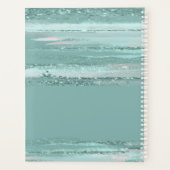 ID Turquoise Mariage Abstrait des traits de peintu (Dos)